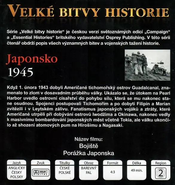 Velké bitvy historie 57 - Japonsko 1945 (časopis + DVD)