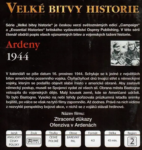 Velké bitvy historie 36 - Ardeny 1944 (časopis + DVD)