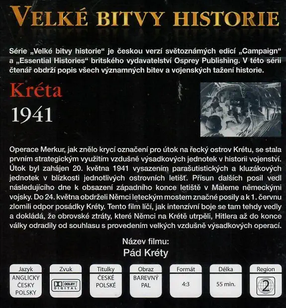 Velké bitvy historie 38 - Kréta 1941 (časopis + DVD)
