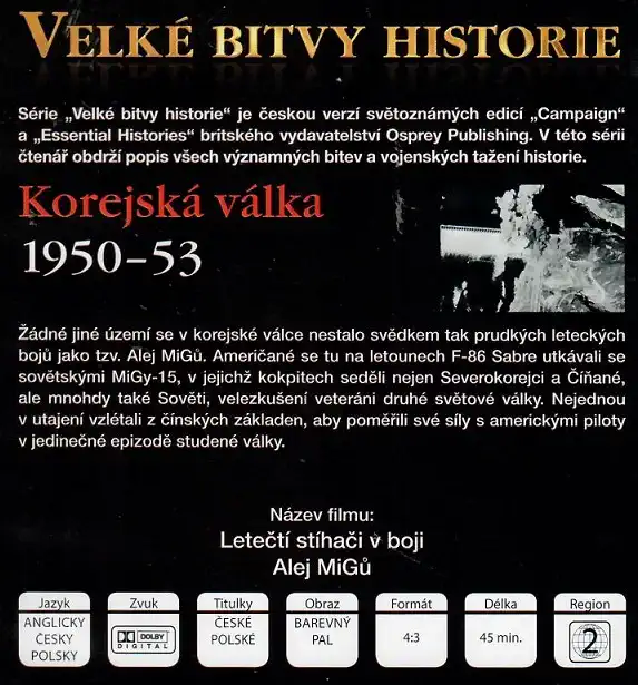 Velké bitvy historie 28 - Korejská válka 1950 - 53 (časopis + DVD)