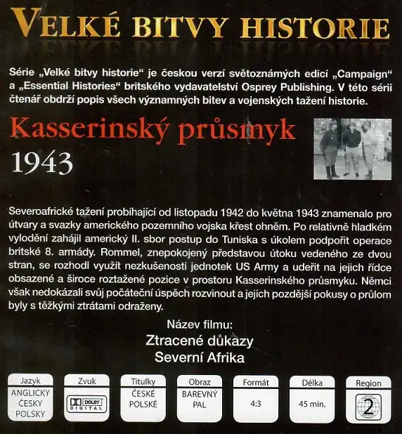 Velké bitvy historie 42 - Kasserinský průsmyk 1943 (časopis + DVD)