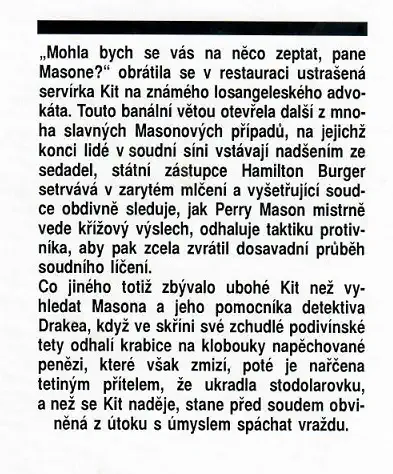 Případ zděšené servírky - Erle Stanley Gardner ( bazarové zboží )