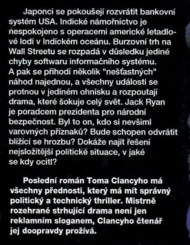 Čestný dluh 1 - Tom Clancy ( bazarové zboží )