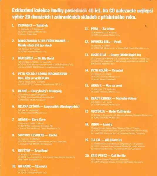 2005 - pošetka CD