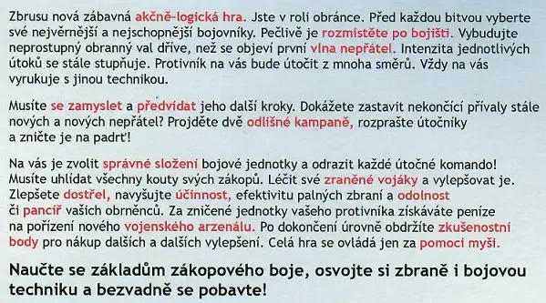 PC Hra - zahrajem si na vojáky