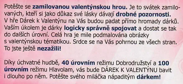 PC Hra - Dárek k Valentýnu
