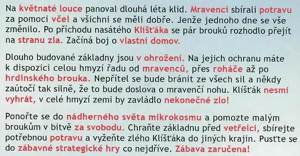 PC Hra - Ze života hmyzu