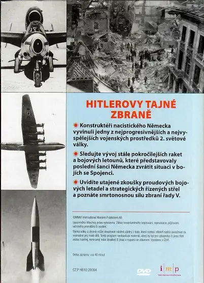 Války a zbraně 26 - Hitlerovy tajné zbraně ( DVD + brožurka ) - DVD
