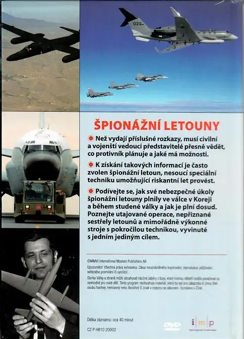 Špionážní letouny -Války a zbraně 25 -  ( DVD + brožurka ) - DVD