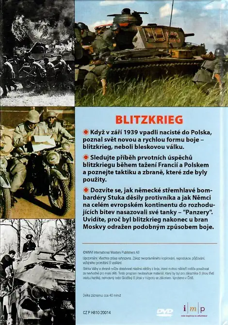 Války a zbraně 12 - Blitzkrieg, blesková válka ( DVD + brožurka ) - DVD