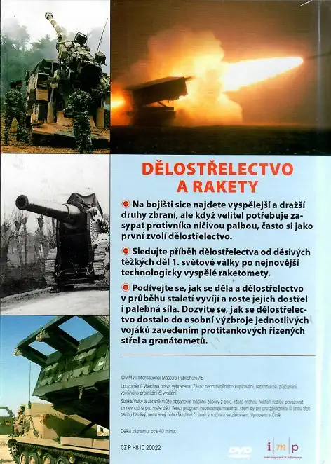 Dělostřelectvo a rakety - Války a zbraně 9 ( DVD + brožurka ) - DVD
