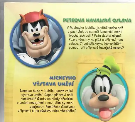 Mickeyho klubík: Peteova havajská oslava / Mickeyho výstava umění - DVD /bazarové zboží/