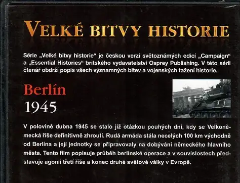 Velké bitvy historie 55 - Berlín 1945 - slim DVD