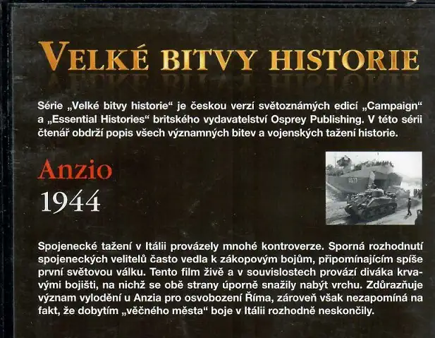 Velké bitvy historie 45 - Anzio 1944 - slim DVD