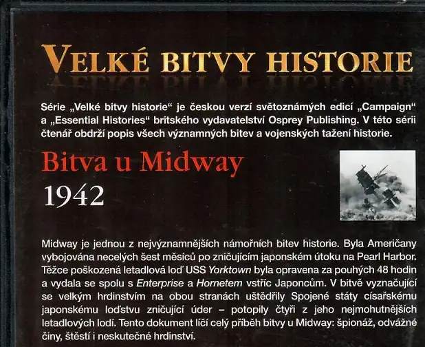 Velké bitvy historie 48 - Bitva u Midway 1942 - slim DVD