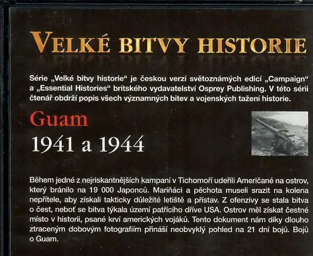 Velké bitvy historie 44 - Guam 1941a 1944 - slim DVD