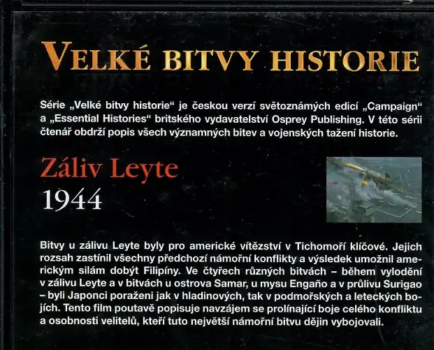 Velké bitvy historie 35 - Záliv Leyte 1944 - slim DVD