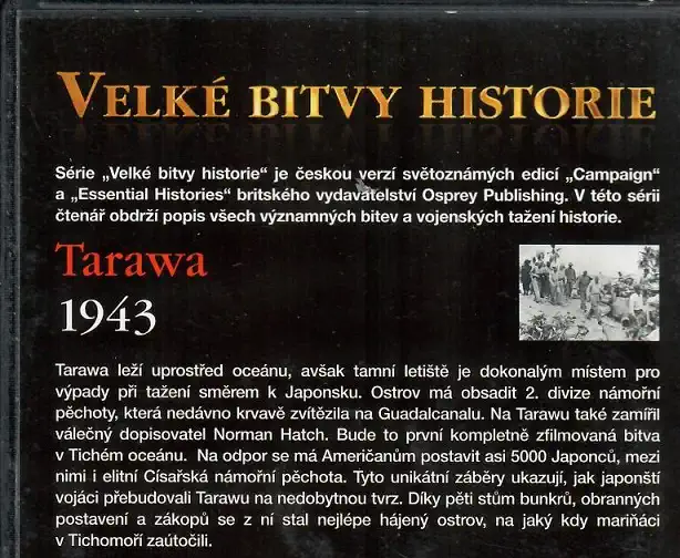 Velké bitvy historie 53 - Tarawa 1943 - slim DVD