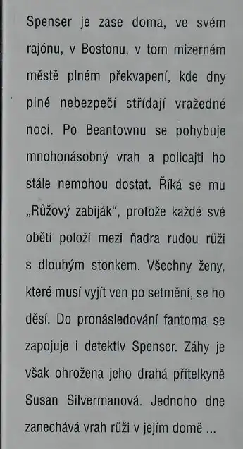 Růže přináší smrt - Robert B. Parker ( bazarové zboží )