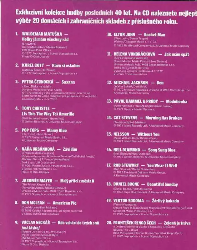 1972 - pošetka CD