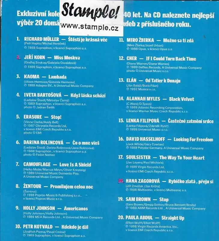 1989 - pošetka CD