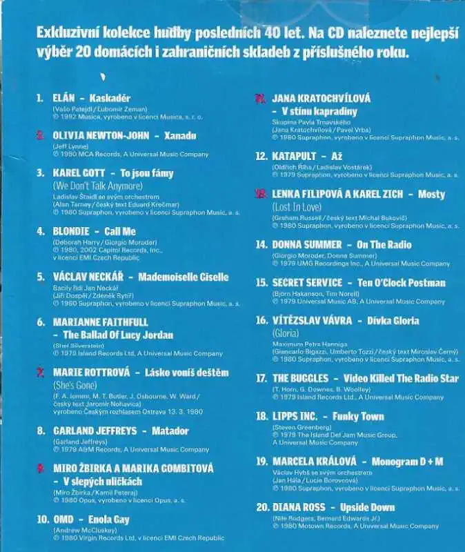 1980 - pošetka CD
