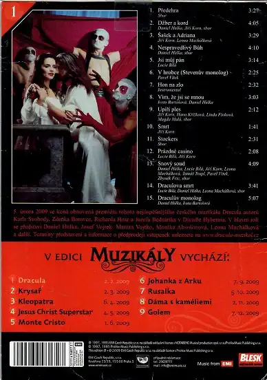 Dracula - muzikál CD - pošetka CD