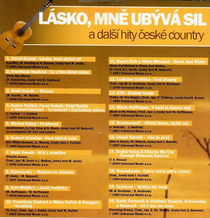 Lásko, mně ubývá sil - CD