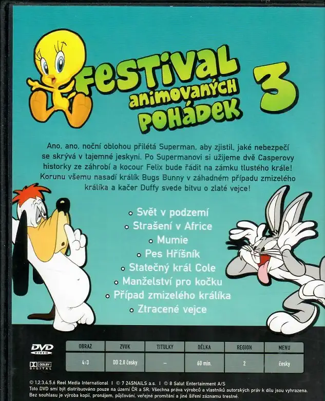 Festival animovaných pohádek 3 - plast DVD