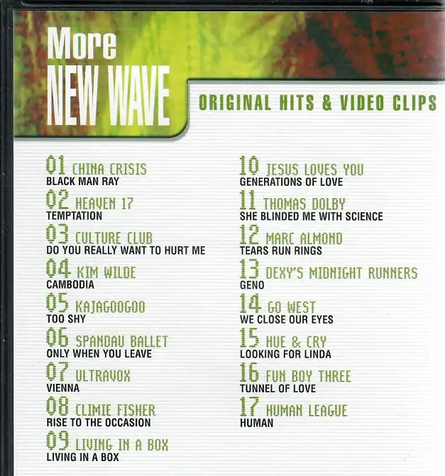 The gratest DVD music collection - More new wave original hits & video clips ( plast ) DVD