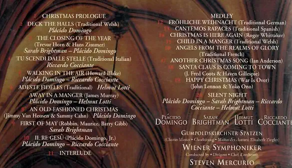 Christmas in Vienna V ( P. Domingo, S. Brightman, H. Lotti, R. Cocciante ) plast DVD