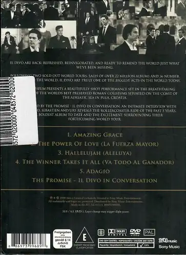 IL DIVO - At the coliseum ( bazarové zboží ) digipack DVD