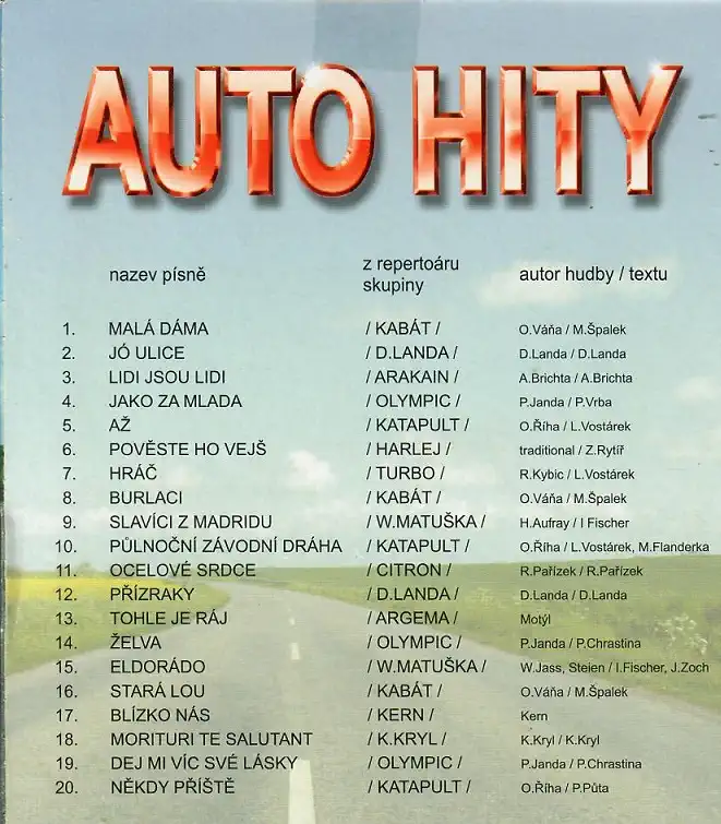 Auto hity: Písničky na dlouhé cesty  2 ( pošetka ) CD