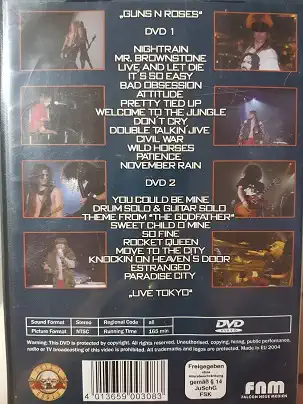 Guns N Roses- 2 DVD plast