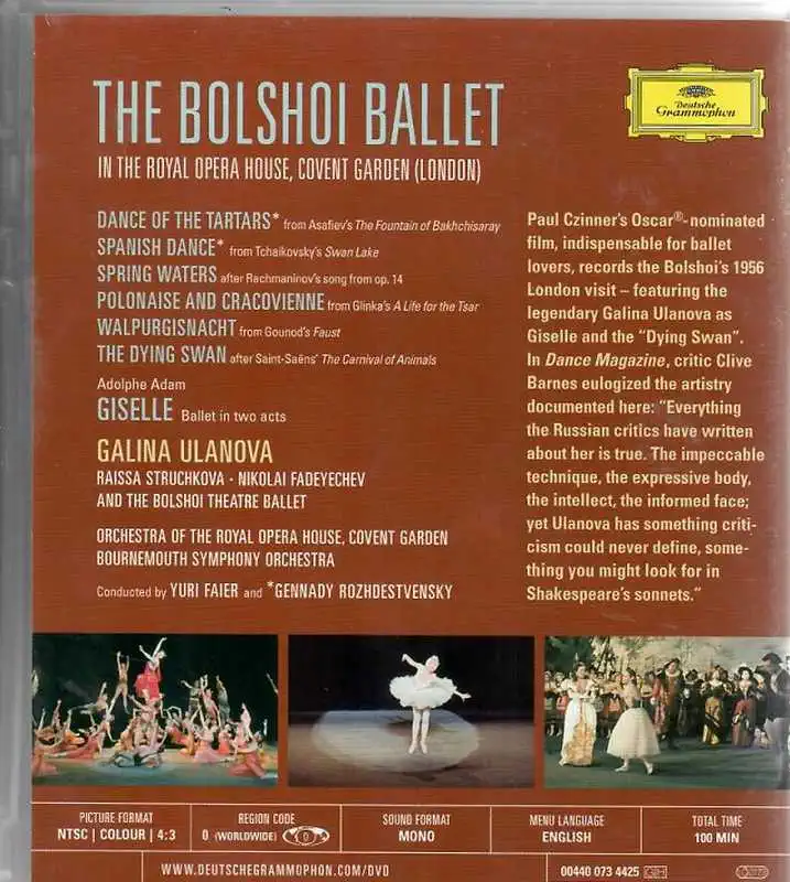 The best of the Bolshoi ballet ( plast ) DVD