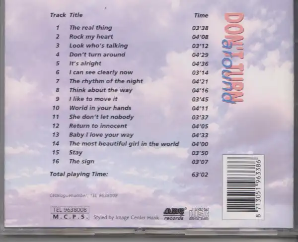 Don´t turn around - CD 