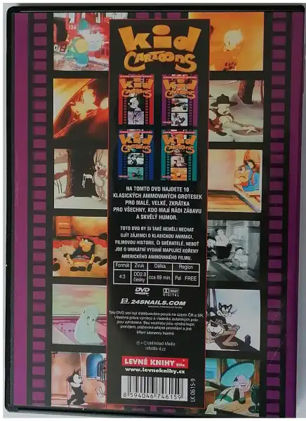 Klasické animované grotesky - Kid cartoons - DVD plast/ slim ( fialové )