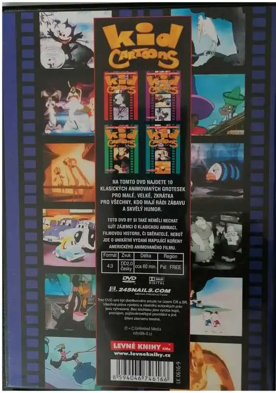 Klasické animované grotesky - Kid cartoons - DVD plast ( modré ) bazarové zboží 