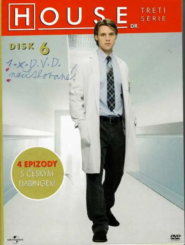 Kolekce Dr. House - 3. série 6 DVD ( 24 epizod ) bazarové zboží - DVD