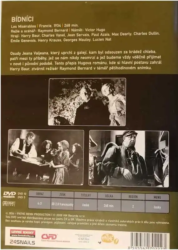 Bídníci - 2 DVD plast /bazarové zboží/