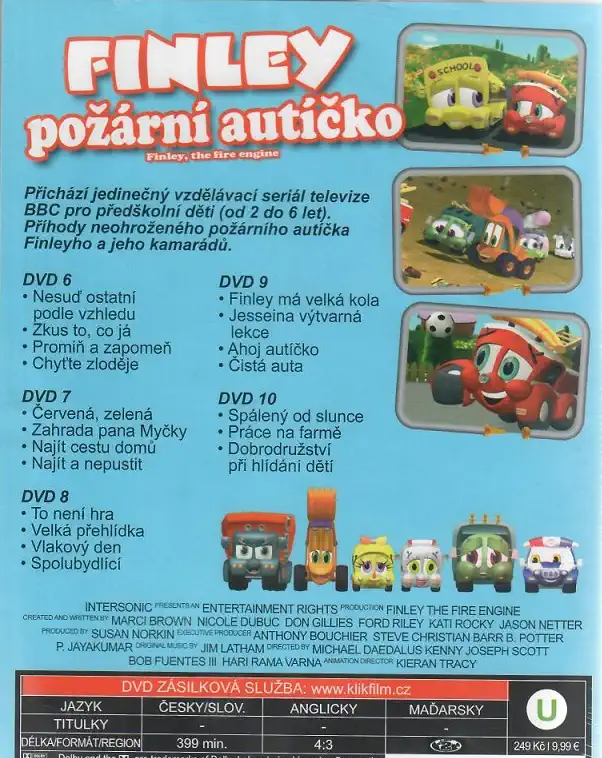 Finley - požární autíčko DVD 6-10 ( BOX )