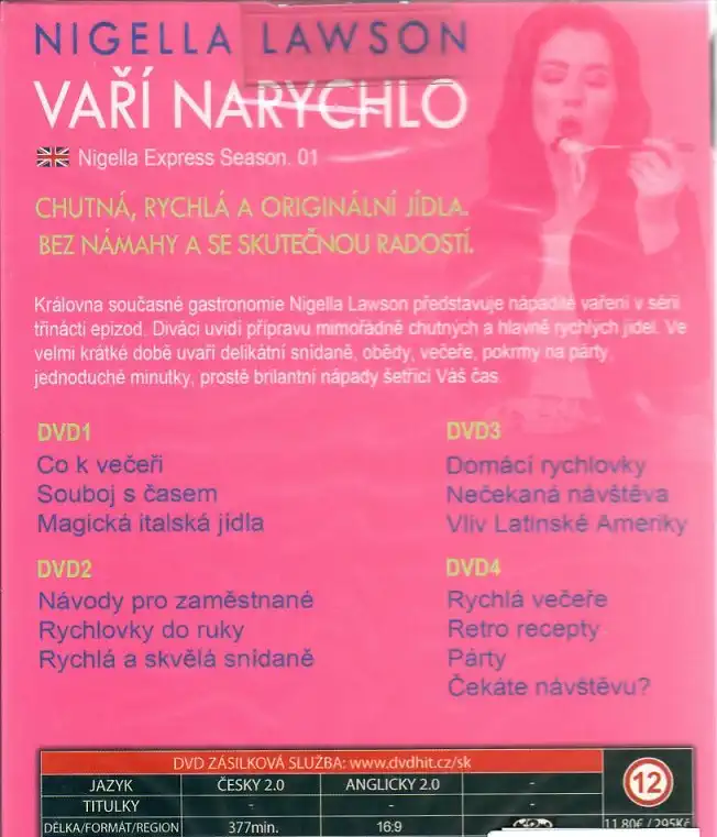 Kolekce Nigella Lawson 1. série - 4 DVD ( BOX )