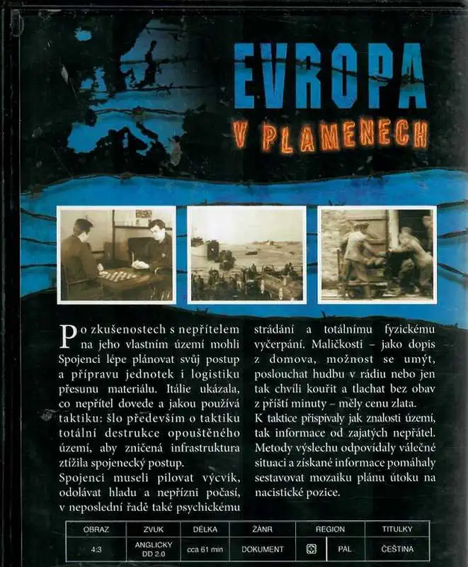 Evropa v plamenech: Taktický postup a příprava ( plast ) DVD