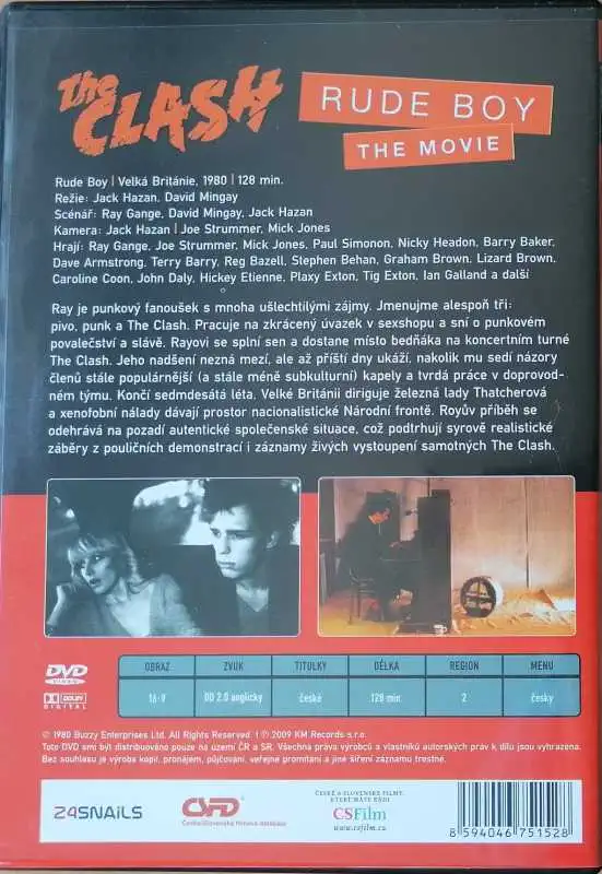 The Clash - Rude boy - DVD plast
