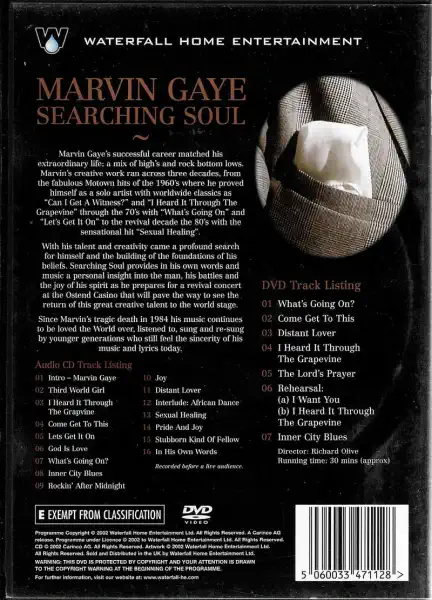 Marvin Gaye searching soul - 2 DVD - plast