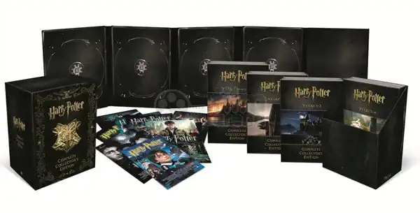 Harry Potter - limitovaná edice 7 dílů s průvodní knihou v dárkovém boxu - 16xDVD /bazarové zboží/