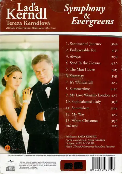 Laďa Kerndl - Symphony a Evergreens - CD pošetka - bazarové zboží  