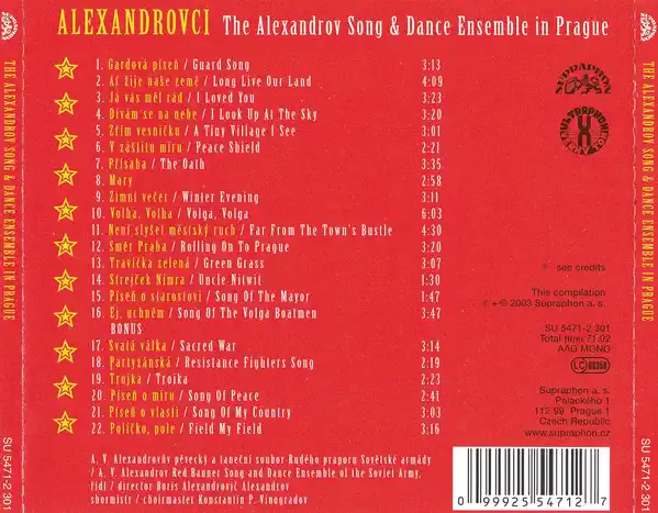 Alexandrovci - The Alexandrov Song & Dance Ensemble in Prague - CD /plast/