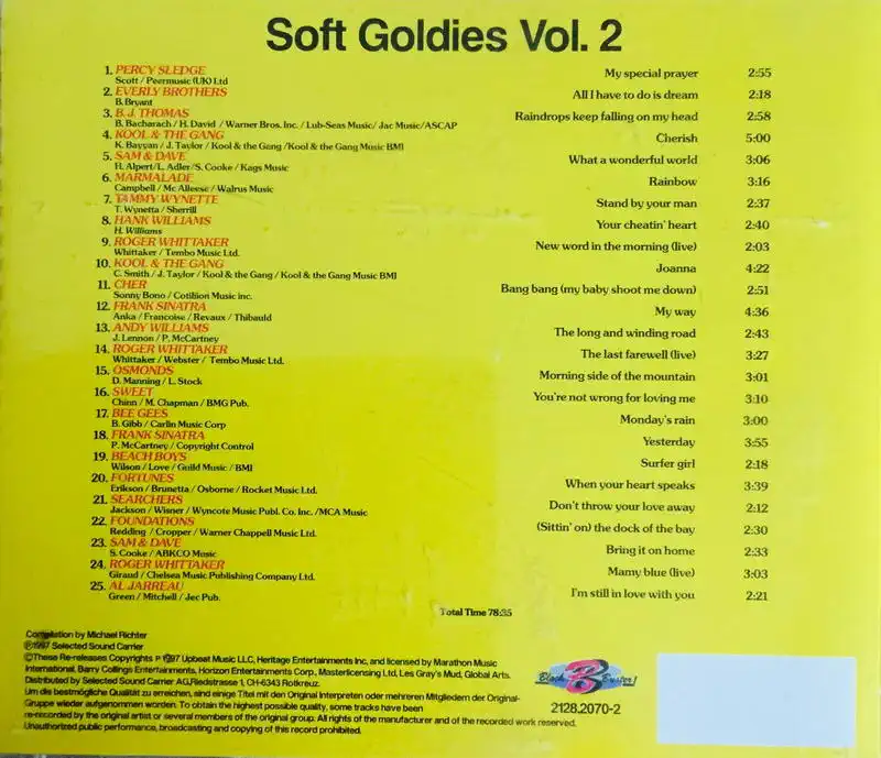 Soft Goldies - Vol. 2 - CD /plast/