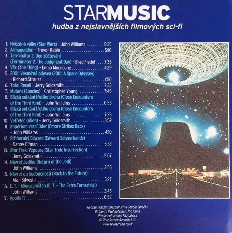 Starmusic - hudba z nejslavnějších filmových sci-fi - CD /plast/ /bazarové zboží/